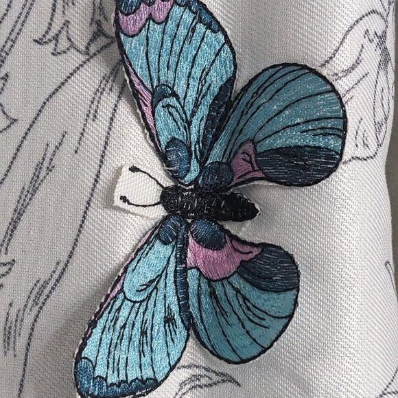 The Pioneer Woman Blooming Bouquet Floral Embroidered Cotton-Rich Shower Curtain - Picture 6 of 11